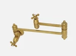 Kingston Brass KS3107AX Wall Mount Pot Filler Kitchen Faucet Brushed New. Fixed Price $350.00.