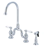 Kingston Brass KS779.PLBS English Country 1.8 Gpm Bridge Kitchen - Chrome. Fixed Price $597.97.