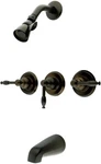 Elements Of Design Magellan EB235KL Three Handle Tub Shower Faucet, Oil.... Fixed Price $75.00.