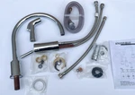 Kingston Brass KS8001DLSP Concord Widespread Kitchen Faucet With Sprayer, Chrome. Fixed Price $69.99.