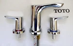 Toto TLG01201U#CP Go Two-handle Widespread Bathroom Faucet Polished Chrome / Nob. Fixed Price $330.30.