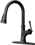 Appaso Bronze Kitchen Faucet With Pull Down Sprayer, Oil Rubbed Single-ha. Fixed Price $110.95.