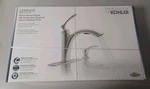Kohler Linwood Pull-out Kitchen Faucet Stainless (R29670SDVS) W/ Soap Dispenser. Fixed Price $115.00.
