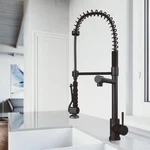 Kitchen Sink Faucet Matte Black Single Handle Pull Down Sprayer Swivel Mixer Tap. Fixed Price $360.88.