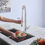 Grohe 31380000 K7 Medium Semi-pro Dual Spray Kitchen Faucet 1.75 Gpm Chrome. Fixed Price $591.51.