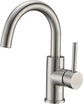 Bar Sink Faucet, Bathroom Kitchen Brushed Nickel Pre Wet Small Mini. Fixed Price $63.51.