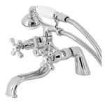 Kingston Deck Mount Clawfoot Tub Faucet With Hand Shower. Fixed Price $302.38.