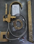 Restoration Hardware Modern Floor-mount Tub Fill + Hand Held Shower 23670046. Fixed Price $2000.00.