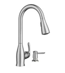 Moen 180112SRS Kelsa One-handle Pulldown Kitchen Faucet Stainless Brand New. Fixed Price $144.00.