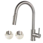 Hotis Kitchen Sink Faucet Brushed Nickel With Pull Down Sprayer, Single Hole .... Fixed Price $42.97.