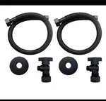 (2 Pcs) 20 Matte Black Faucet Supply Line Connector Kit 1/2" Fip X 3/8"OD Comp. Fixed Price $19.99.