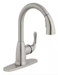 Glacier Bay Dylan 1-HANDLE Pull-down Sprayer Kitchen Faucet Stainless Steel. Fixed Price $69.99.