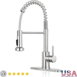 Kitchen Faucet 2 Function Sprayer Head 360 Swivel Stainless Steel Easy Install. Fixed Price $44.06.