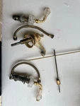 Sherle Wagner Rock Crystal Lever Handle Faucet Set Gilt Brass Luxury Vintage. Fixed Price $950.00.