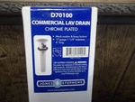 Jones Stephens Commercial Lavatory Drain Chrome Plated D70100. Fixed Price $13.95.