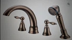 Danze D307740RBD Fairmont Roman Tub Faucet With Soft Touch Personal Shower. Fixed Price $425.00.