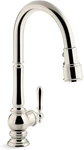 Kohler Artifacts 1.5 Gpm Single Hole Pull Down Kitchen Faucet K-99259-SN. Fixed Price $569.99.