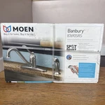 Moen CA87690SRS Banbury Low-arc Kitchen Faucet Side Spray Spot Resist Stainless. Fixed Price $129.95.