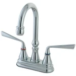 Kingston Brass KS249.ZL Silver Sage Two-handle 2-HOLE Deck Mount Chrome. Fixed Price $188.47.