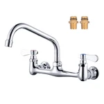 Iviga Commercial Sink Faucet With Swivel Spout, 8" Chrome. Fixed Price $96.15.