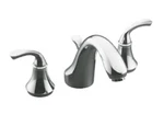 New Kohler, Forte, Deck-mount Bath Faucet Trim, T10292-4-CP, Polished Chrome. Fixed Price $129.00.