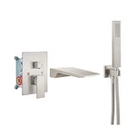 Airuida Wall Faucet With Waterfall Spout Mounted Bathtub F.... Fixed Price $183.16.
