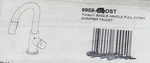 Delta Trinsic 9959-DST Chrome Kitchen Pull Down Bar/prep Faucet. Fixed Price $469.95.