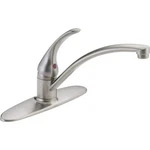 Delta Foundations Single-handle Standard Kitchen Faucet Stainless. Fixed Price $44.95.