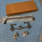 Krowne 12-814 Wall Mount Faucet W/ 8" Centers & 14" Spout. Fixed Price $75.00.