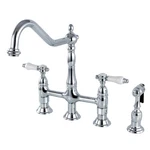 Kingston Brass KS127.BPLBS Bel-air 1.8 Gpm Widespread Bridge Chrome. Fixed Price $344.47.