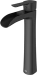 Matte Black Niko 11" Single Handle Vessel Faucet For Stylish Bathrooms. Fixed Price $324.99.