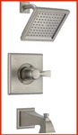 Delta Dryden Monitor T14451-SS-WE Tub And Shower Faucet Trim Stainless Finish. Fixed Price $99.00.