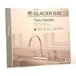 Glacier Bay Melina Two Handle Kitchen Faucet Side Sprayer Polished Chrome New. Fixed Price $64.95.
