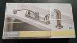 Oakbrook Coastal Kitchen Faucet Two Handle Brushed Nickel New. Fixed Price $59.99.