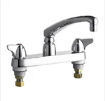Chicago Faucet Wwg 1100-XKABCP Commercial 2 Hole Low Arc Kitchen. Fixed Price $285.00.