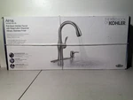 Kohler Pull Down Kitchen Faucet Vibrant Stainless R45350-SD-VS. Fixed Price $115.00.