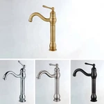 Brass Bathroom Sink Faucet Basin Swivel Spout Level Handle Mixer Tap HWZH040. Fixed Price $39.90.