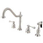 Kingston Brass KB1798BLBS Widespread Kitchen Faucet. Fixed Price $231.57.