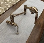 Brizo 62874LF-PG Rook Pot Filler Faucet Wall Mount Polished Gold Double Handle. Fixed Price $799.00.