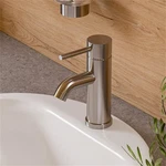 Pemberly Row Contemporary Brushed Nickel Single Lever Bathroom Faucet. Fixed Price $210.59.