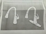 Pfister Talega 1-HANDLE Pull Down Spray Kitchen Faucet Matte Black F-529-7TEB. Fixed Price $120.00.