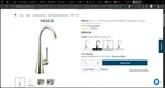 New Moen Kurv Nickel One-handle High Arc Beverage FAUCET-S5560NL=POLISHED. Fixed Price $248.00.