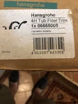 Hansgrohe 06665000 Interaktiv Solaris Tub Filler Trim 4 Hole Polished Chrome. Fixed Price $99.00.