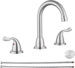 Rkf Bathroom Faucets For Sink 3 Hole Brushed Nickel 8 Inch Widespread. Fixed Price $43.95.