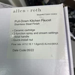 Project Source Ellesburg Stainless Steel Finish Pull-down Handle Kitchen Faucet. Fixed Price $45.00.