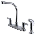 Kingston Brass FB2751NDLSP Nuvofusion 8-INCH Kitchen Faucet With Sprayer. Fixed Price $110.85.