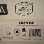Delta 15897LF-BL Bathroom Sink Faucets Matte Black. Fixed Price $135.99.
