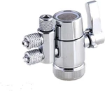 2 Way Kitchen Faucet Diverter Two 1/4" Od Tubing Outlet, Chrome. Fixed Price $21.82.