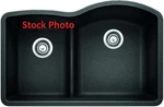 Blanco, Anthracite 441598 40/60 Double Bowl Undermount Sink, 32" X 21". Fixed Price $450.00.