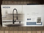 Moen Edwyn 87807BL Single Handle Deck-mount Pull-down Kitchen Faucet Matte. Fixed Price $169.00.